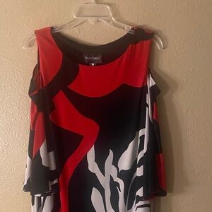 Frank Lyman Design Red and Black Top
Size 10